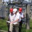 Специалисты филиала ОАО «Кубаньэнерго» Усть-Лабинские электрические сети во время приемки ПС 110 кВ «Тбилисская» после капитального ремонта